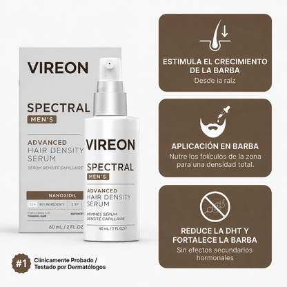 VIREON® Serum Avanzado para el Crecimiento de Barba y Cabello